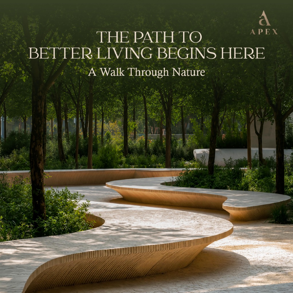 A Walk Through Nature - Sculpted Travertine Pathway